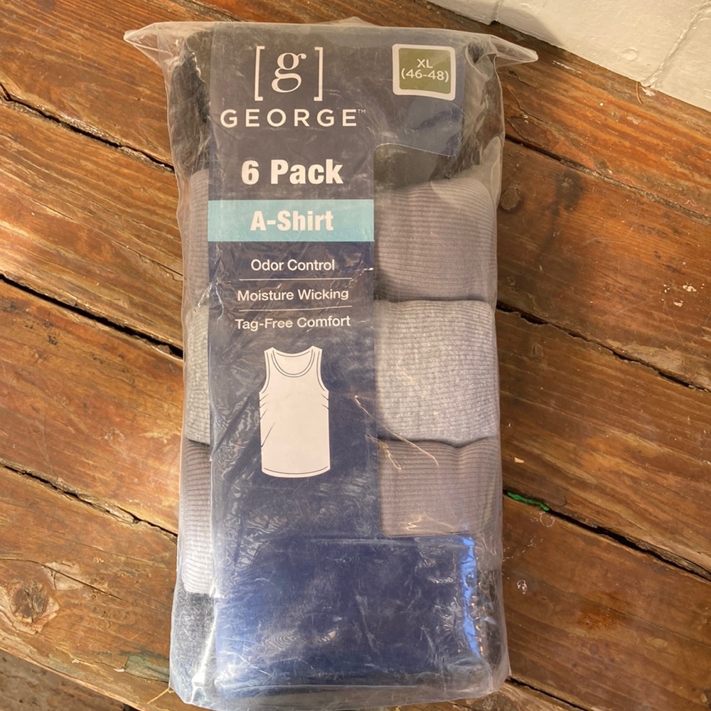 100% cotton A-shirt 6 pack